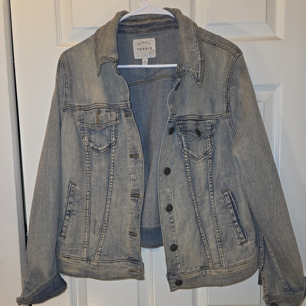 Torrid Light Wash Denim Jacket